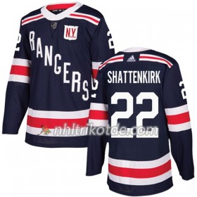 New York Rangers Trikot Kevin Shattenkirk 22 Adidas 2017-2018 Navy Blue 2018 Winter Classic Authentic - Herren